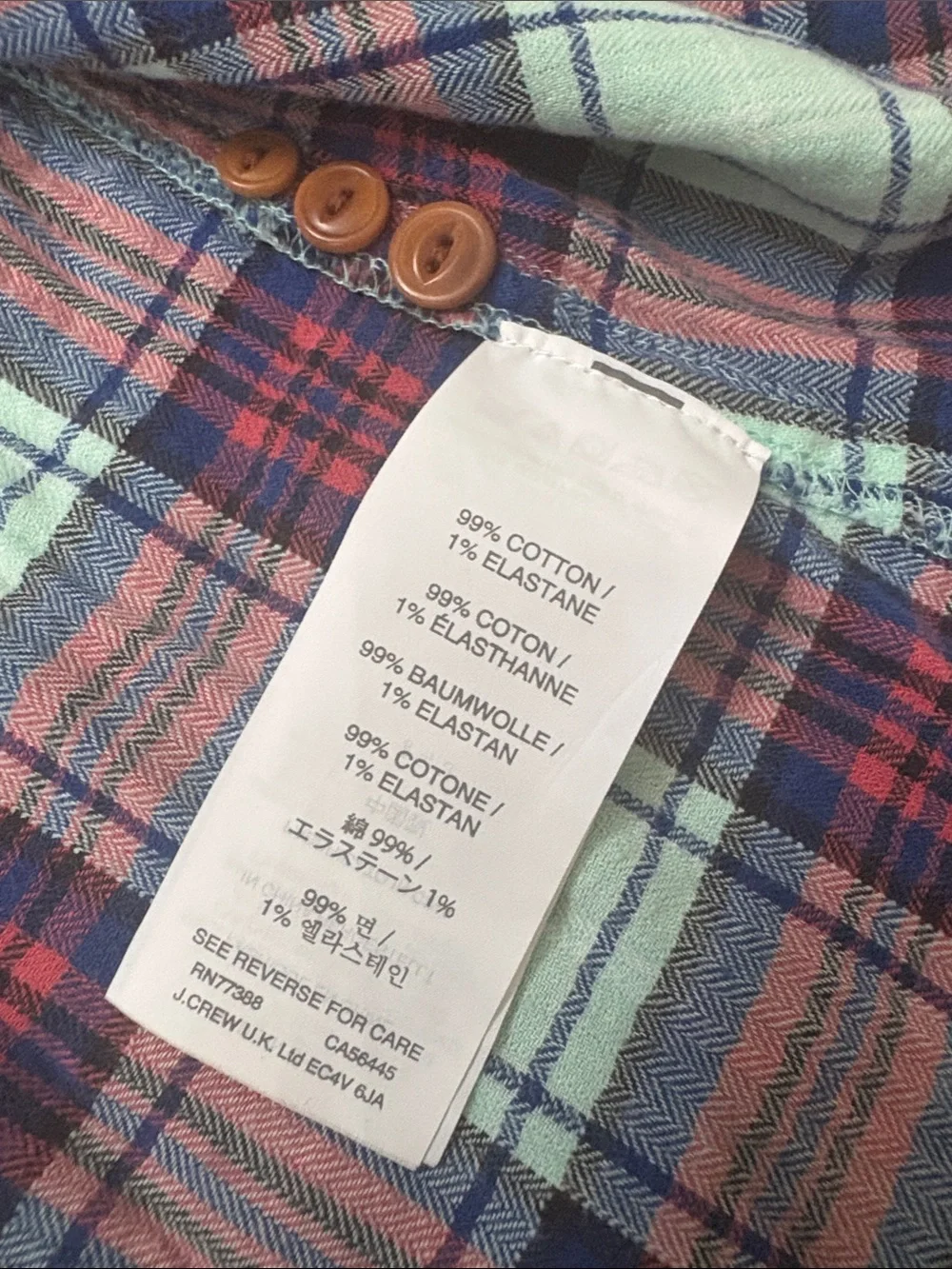 J. Crew Plaid Button-Down Cotton Womens 10 Fall Cozy Flannel